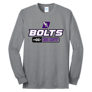 Baxter CC Unisex Cotton Long Sleeve Tee-Athletic Heather
