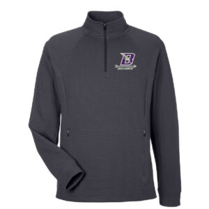 Baxter CC North End Men’s Rhythm Waffle Quarter-Zip Pullover-Carbon