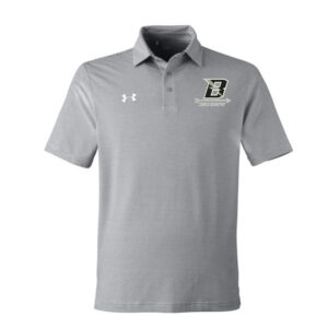 Baxter CC Under Armour DRIVE Team Stripe Premium Polo – Mod Grey