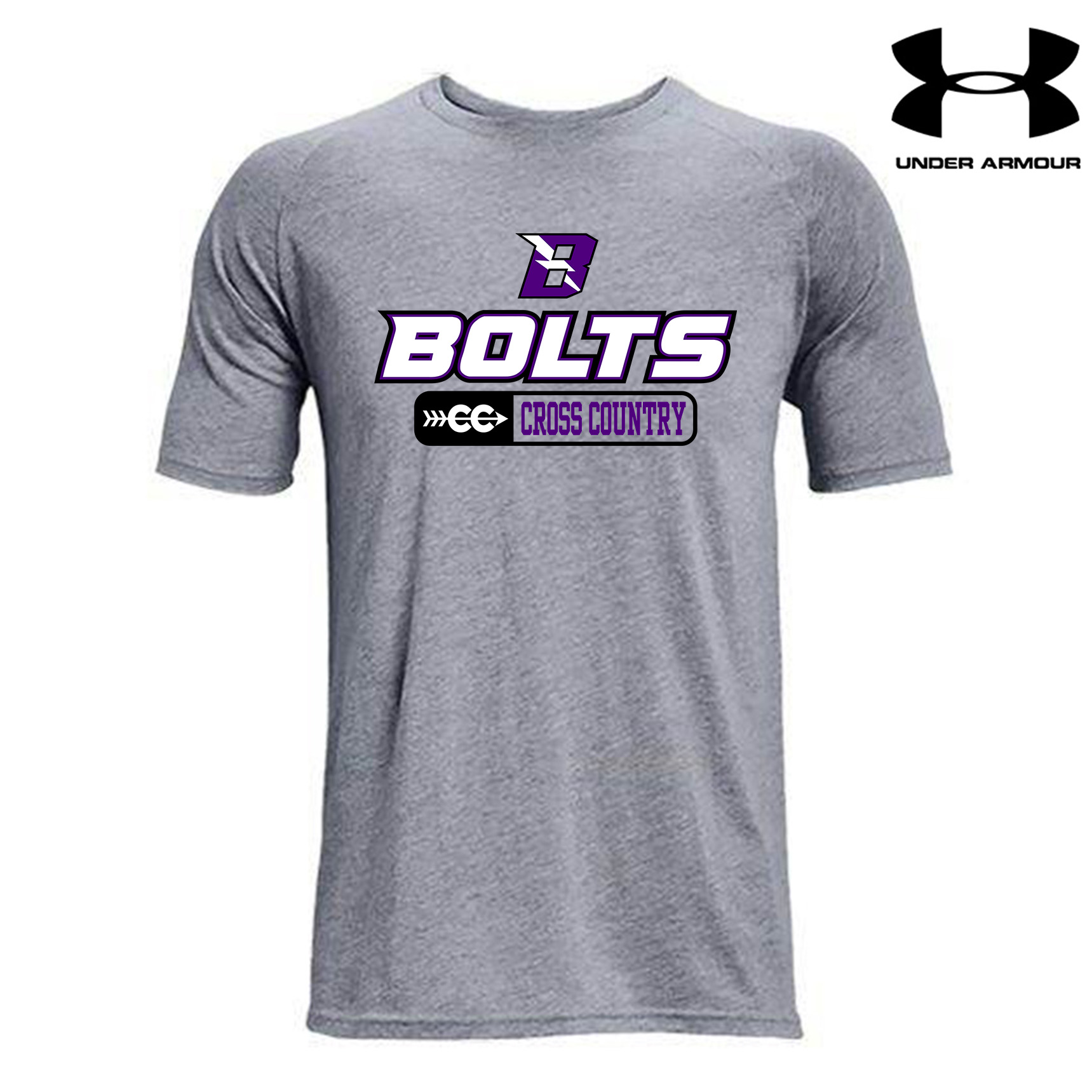 Baxter CC Under Armour Athletics soft cotton blend T-shirt-Steel Grey (medium is out of stock)