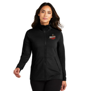 Boone CC Port Authority Ladies Accord Stretch Fleece Full Zip – Black