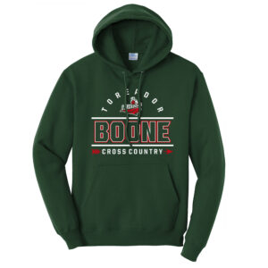 Boone CC Unisex Fleece Hooded Sweatshirt-Dark green