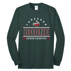 Boone CC Unisex Long Sleeve Core Blend T Shirt – Dark Green
