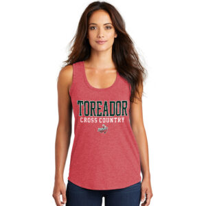 Boone CC Women’s Perfect Triblend Racerback Tank-Red Frost