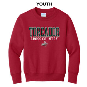 Boone CC  Youth Crewneck Sweatshirt – red