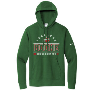 Boone CC Nike Club Fleece Sleeve Swoosh Pullover Hoodie Men-Gorge Green