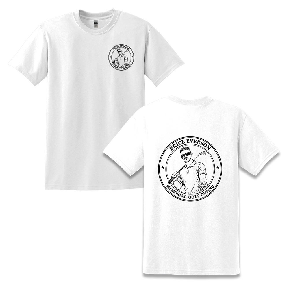 Everson Golf Unisex Gildan Short Sleeve Tee - White