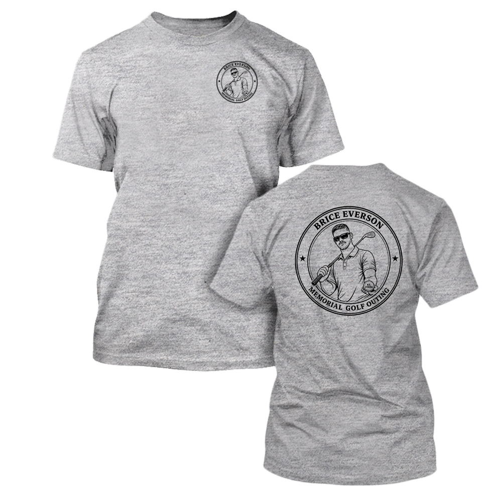 Everson Golf Unisex Short Sleeve Gildan Short Sleeve Tee-Sport Grey