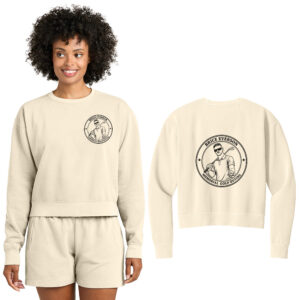 Everson Golf Comfort Colors Women’s Mid-Length Crewneck Sweatshirt-Ivory