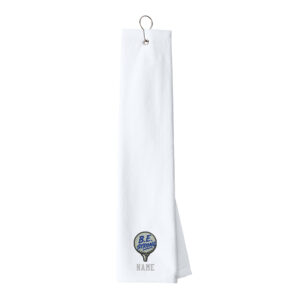 Everson Golf Port Authority Grommeted Tri Fold Golf Towel – White