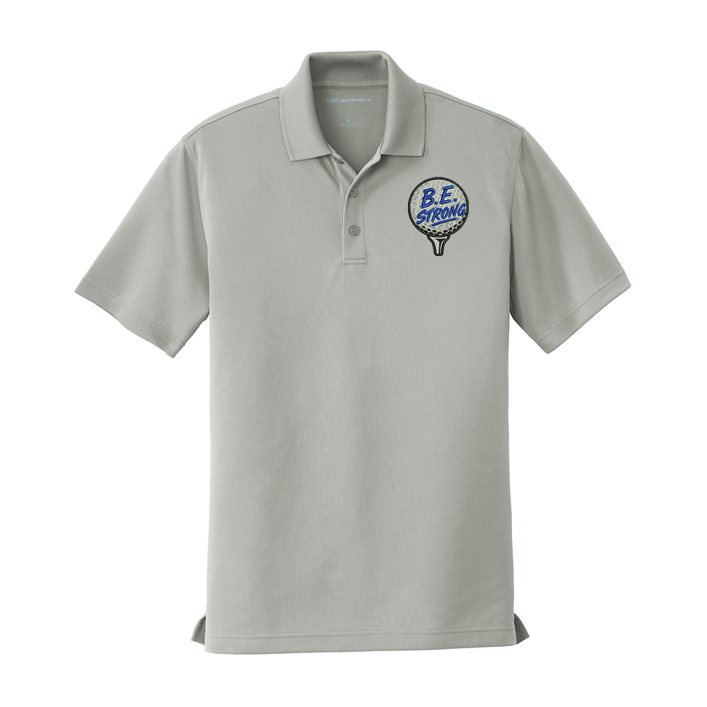 Everson Golf Port Authority Men Dry Zone UV Micro Mesh Polo - GustyGrey