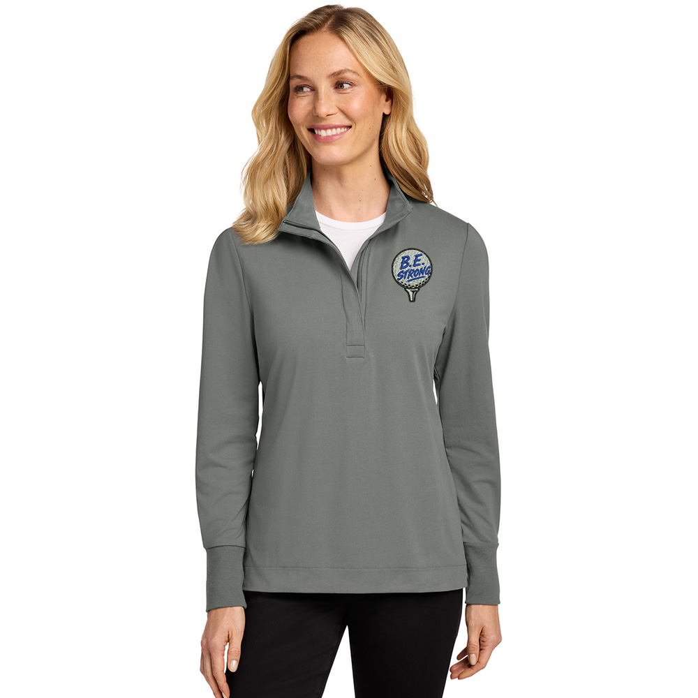 Everson Golf Port Authority Women's Fairway Stretch 1/4 Zip - ShadowGrey