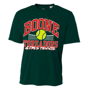 Boone Girls Tennis Adult Cooling Performance Tshirt -Forest