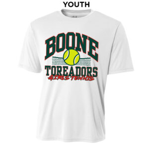 Boone Girls Tennis YOUTH Cooling Performance Tshirt-White