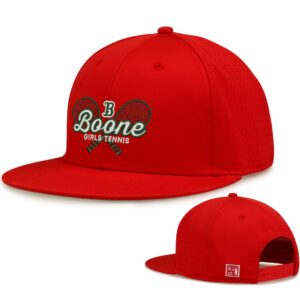 Boone Girls Tennis The Game Perforated GameChanger Snapback Cap-Red