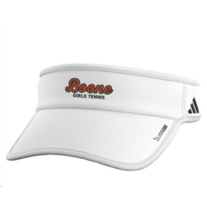 Boone Girls Tennis Adidas Superlite 3Team Visor – White