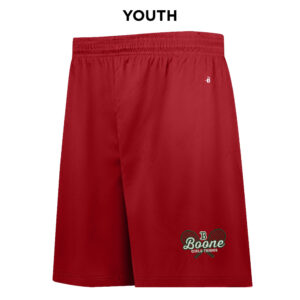 Boone Girls Tennis Badger B-Core YOUTH 6 Inch Short-Red
