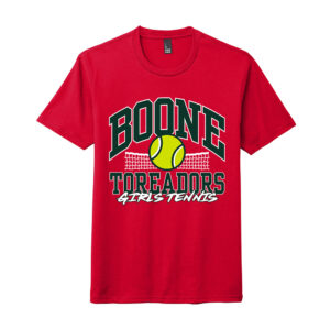Boone Girls Tennis Unisex Premium Short Sleeve Tee-Red