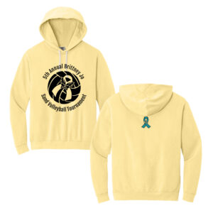 Brittney Sand VB Comfort Colors Unisex Lightweight Hooded Sweatshirt-Butter