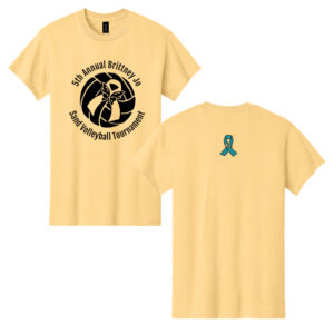 Brittney Sand VB Unisex Cotton Short Sleeve Tee-Yellow Haze