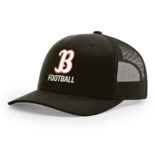 Boone Football Richardson Pro Crown Mesh Back solid color Adjustable back cap – COFFEE