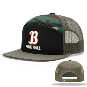 Boone Football Richardson 7 Panel Trucker Cap Tri Color – BlackGreenCamoLoden