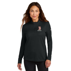 Boone Football Nike Women’s Essential 1/2 Zip Cover Up – Black