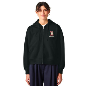 Boone Football Stanley/Stella Women’s Stella Ida Full Zip Hooded Sweatshirt – Black
