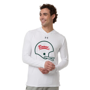 Boone Football Under Armour Mens Team Vanish Performance Hoodie – 100White