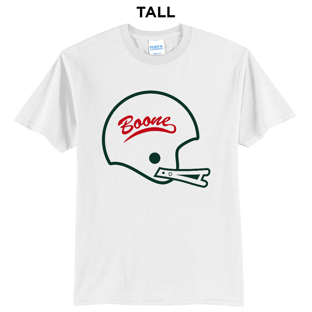 Boone Football Tall Short Sleeve T Shirts - White
