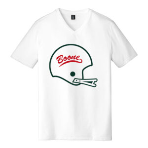 Boone Football District Made Mens Perfect Tri V Neck Tee – White