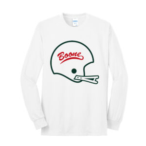 Boone Football Unisex Cotton Long Sleeve Core Blend T Shirt – White