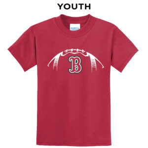 Boone Football Youth Short Sleeve T Shirt – RED
