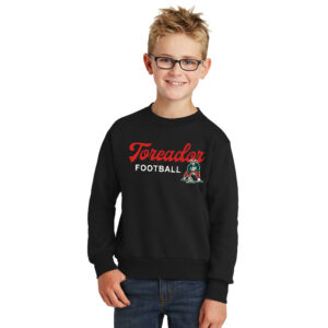 Boone Football  Youth Crewneck Sweatshirt – JetBlack