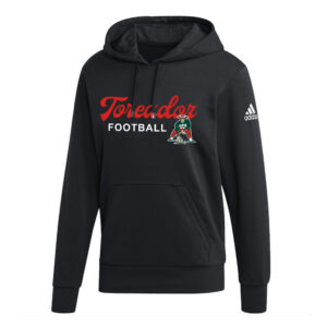 Boone Football Adidas Fleece Unisex Hooded Sweatshirt Black