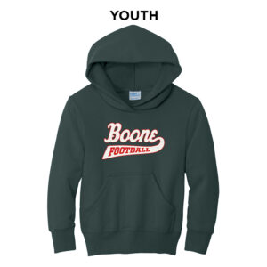 Boone Football Youth Hooded Sweatshirt – DarkGreen