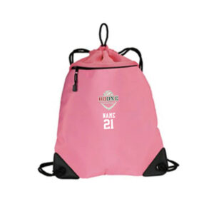 Boone Volleyball Port Authority Cinch Pack With Mesh Trim-Bright pink