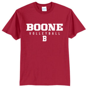 Boone Volleyball 2026 Unisex Short Sleeve Tee-Red