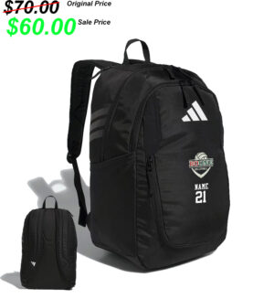 Boone Volleyball PG Adidas Stadium 4 Backpack- BLACK
