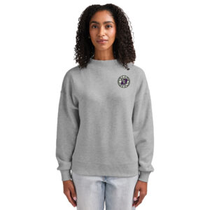 Baxter VB Charles River Women’s Willow Mock-Neck Sweatshirt-Heather Grey