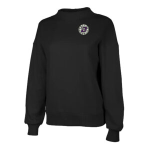 Baxter VB Charles River Women’s Willow Mock-Neck Sweatshirt-Black