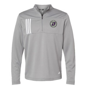 Baxter VB Adidas 3-Stripes Double Knit 1/4 zip pullover Men-Grey Three/White