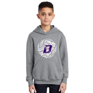 Baxter VB Youth Hooded Sweatshirt – Athletic Heather