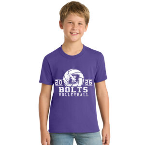 Baxter VB Youth Short Sleeve T Shirt -Purple