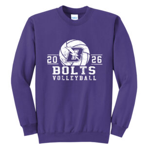 Baxter VB Unisex Core Fleece Crewneck Sweatshirt – Purple