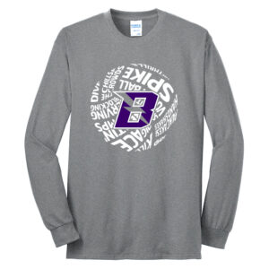 Baxter VB Unisex Cotton Long Sleeve Tee-Athletic Heather