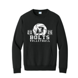 Baxter VB Unisex Core Fleece Crewneck Pocket Sweatshirt – Black