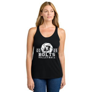 Baxter VB Next Level Women’s Triblend Racerback Tank-Black