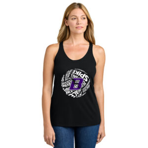 Baxter VB Next Level Women’s Triblend Racerback Tank-Black