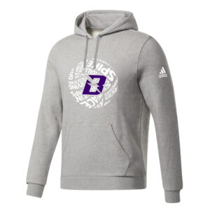 Baxter VB Unisex Adidas Fleece Hooded Sweatshirt- MedGrey Heather